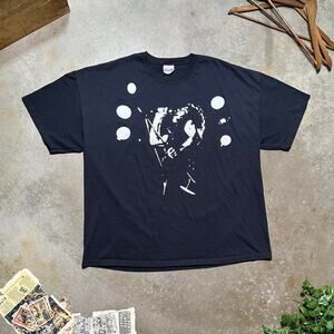 Vintage Ronnie James Dio Memorial Tee Mens 3XL Black Red White Rock Band Shirt